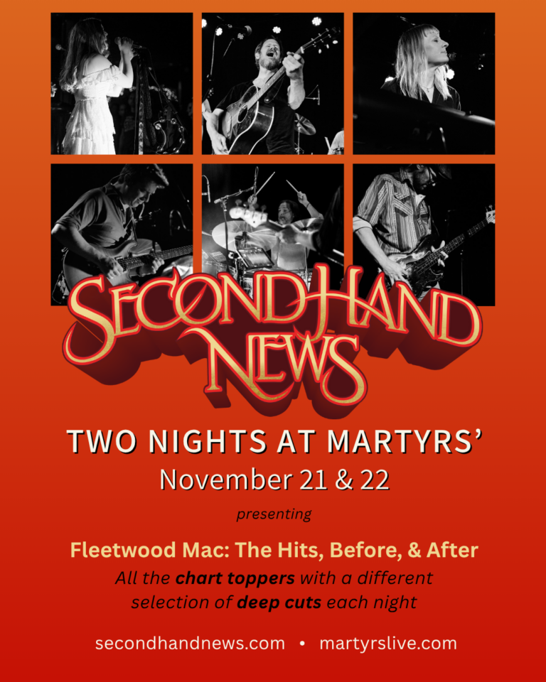 Street Team - Promotions - Second Hand News (Fleetwood Mac tribute) 2025